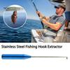 Stainless Steel Fish Hook Remover Quick Fishhook Detacher Security Extractor Disconnect Removal Tools Descending Device Fishing Accessories