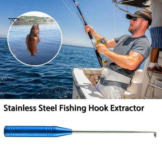 Stainless Steel Fish Hook Remover Quick Fishhook Detacher Security Extractor Disconnect Removal Tools Descending Device Fishing Accessories