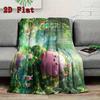 Cartoon character graphic 2D Flat Pattern Flannel Blanket High quality All Seasons Warmth and Comfort Perfect for Christmas Gifts.PMT0914392