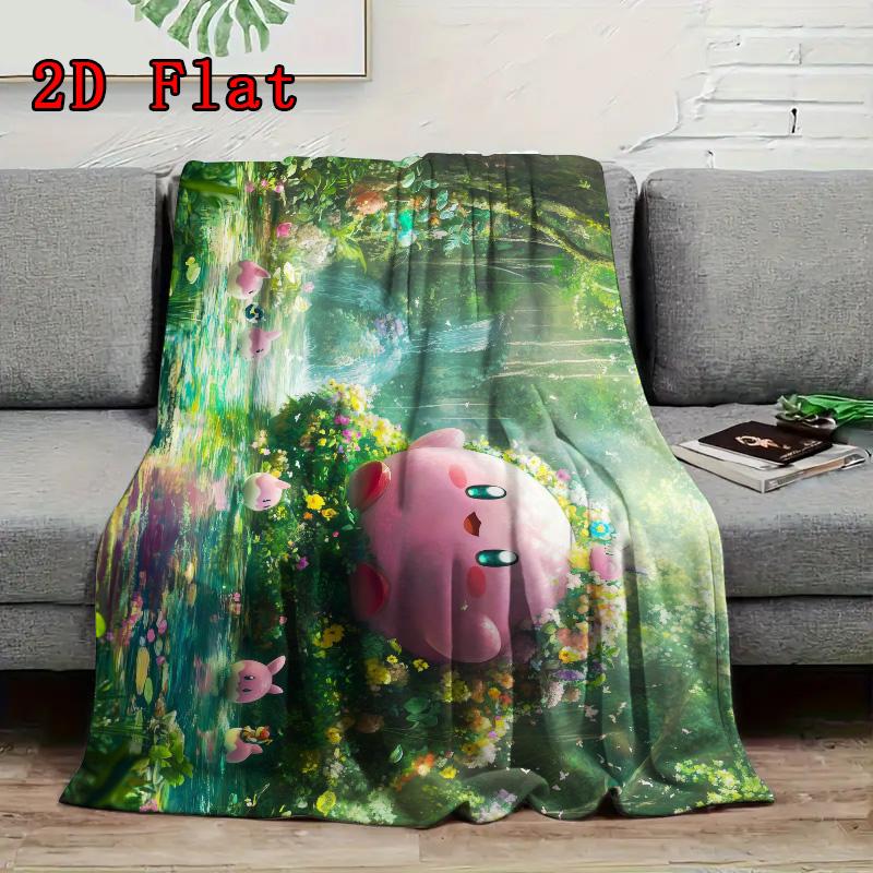 Cartoon character graphic 2D Flat Pattern Flannel Blanket High quality All Seasons Warmth and Comfort Perfect for Christmas Gifts.PMT0914392