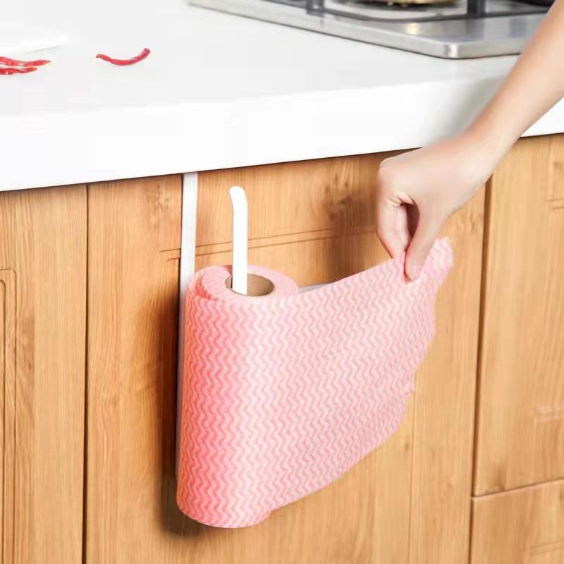 Kitchen Non Punching Roll Paper Rack, Tissue Rack, Cabinet Paper Napkin Rack, Hanging Rack, Cling Film Storage Rack