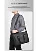 Satchi Kangaroo Men's Large Oxford Shoulder Bag - Versatile Business Briefcase & Laptop Carrier