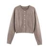 Za Autumn and Winter New Arrivals Women's Clothing Zr European and American Style Fashionable Versatile Button Knit Jacket 5536149 728