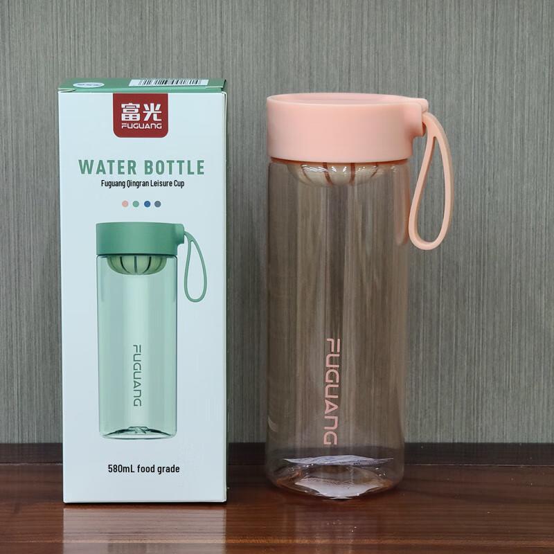 Fuguang Glass Lined Sport Water Bottle (Pack of 2)