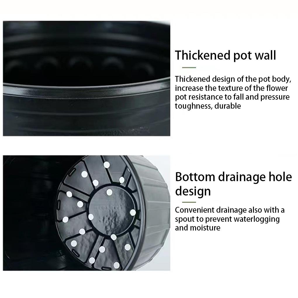  Flowerpot Nursery Pot Plastic Plant Pots Desktop Succulent Flowerpot For Home Vegetation Tools Container