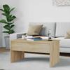 Vidaxl Coffee Table, Sonoma Oak, 80X50.5X41.5 Cm