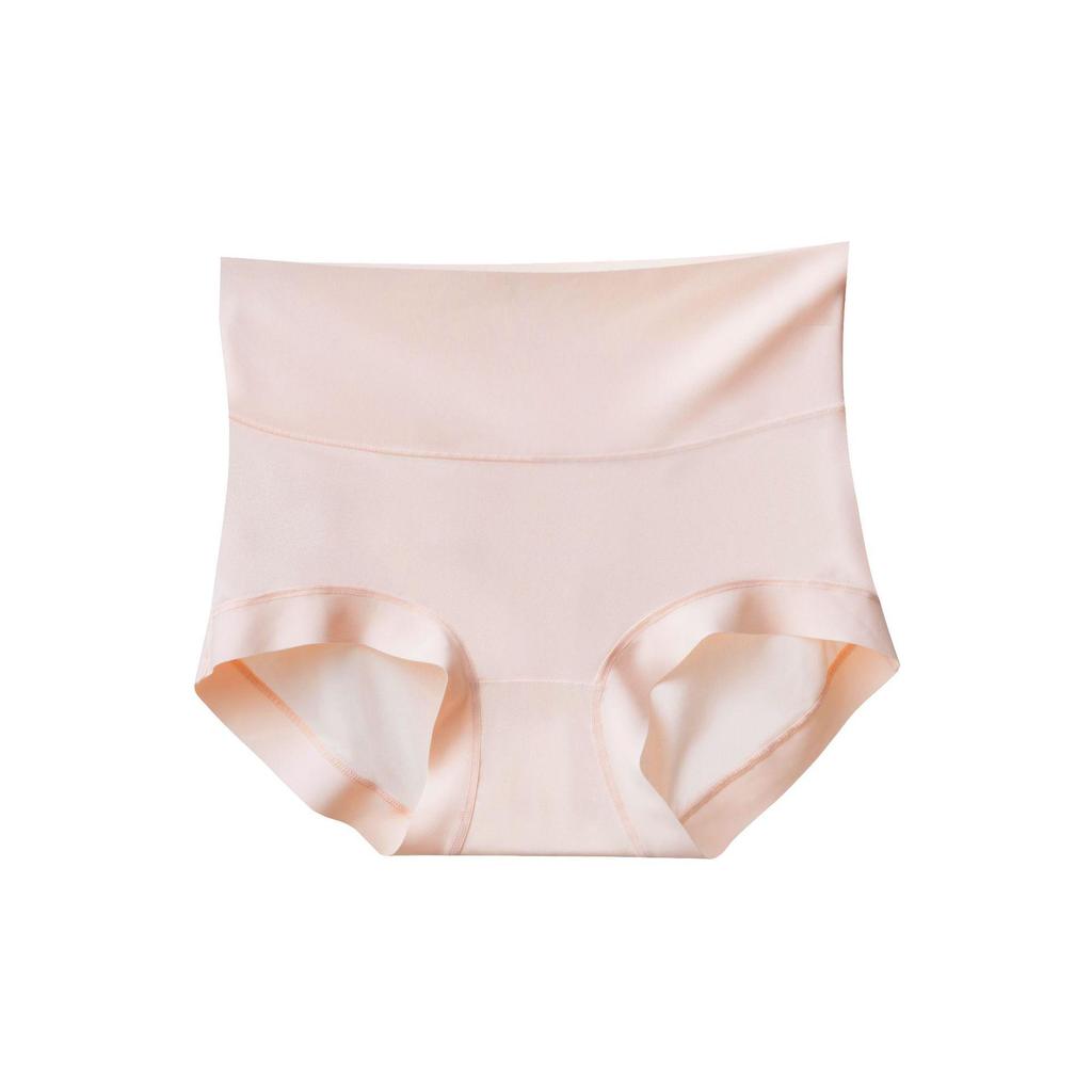 Cool & Breathable High-Waisted Women's Seamless Ice Silk Panties - Hip-Lifting, Tummy-Flattening