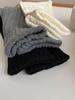 Women's Japanese Style Gray Knitted Wool Leg Warmers: Autumn/Winter Yoga Pants Accessories