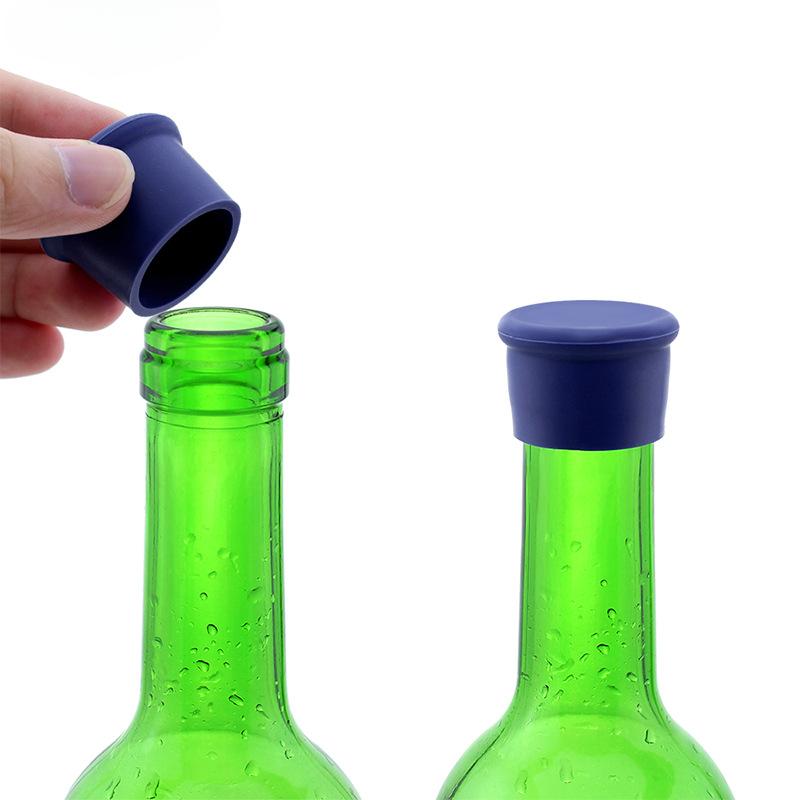 Silicone Bottle Stopper Environmentally Friendly Red Wine Bottle Cap Universal Beer Sealing Stopper Champagne Bottle Stopper