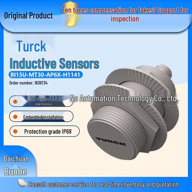 TURCK BI15U-MT30-AP6X-H1141 Inductive Proximity Sensor 1636734 BI15U-MT30-AP6X-H1141