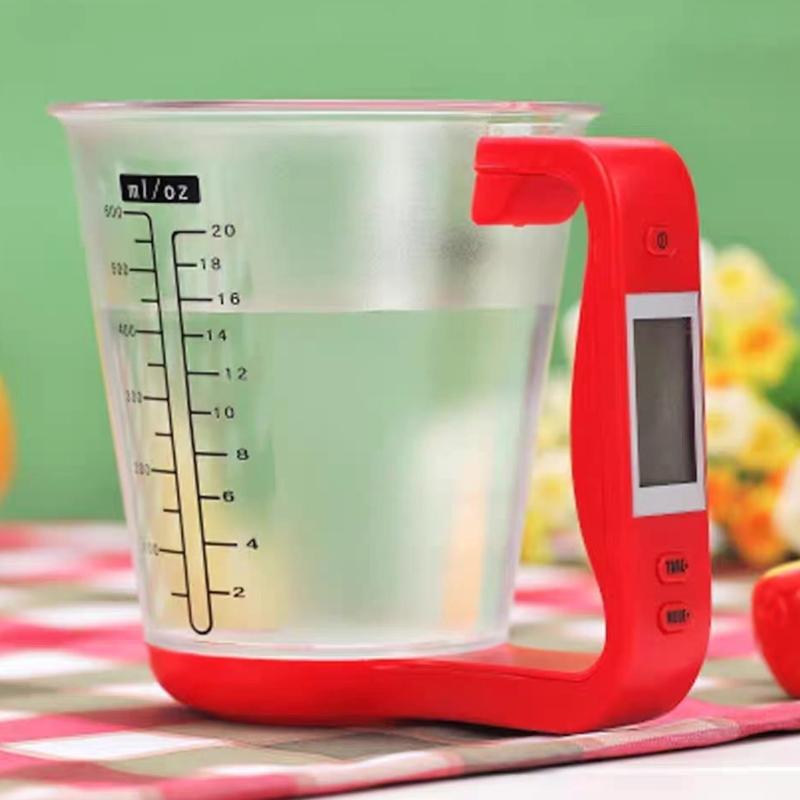 Durable materials Digital Scale and Measuring Cup with Clear LCD Screen for Easy Reading Any Kitchen