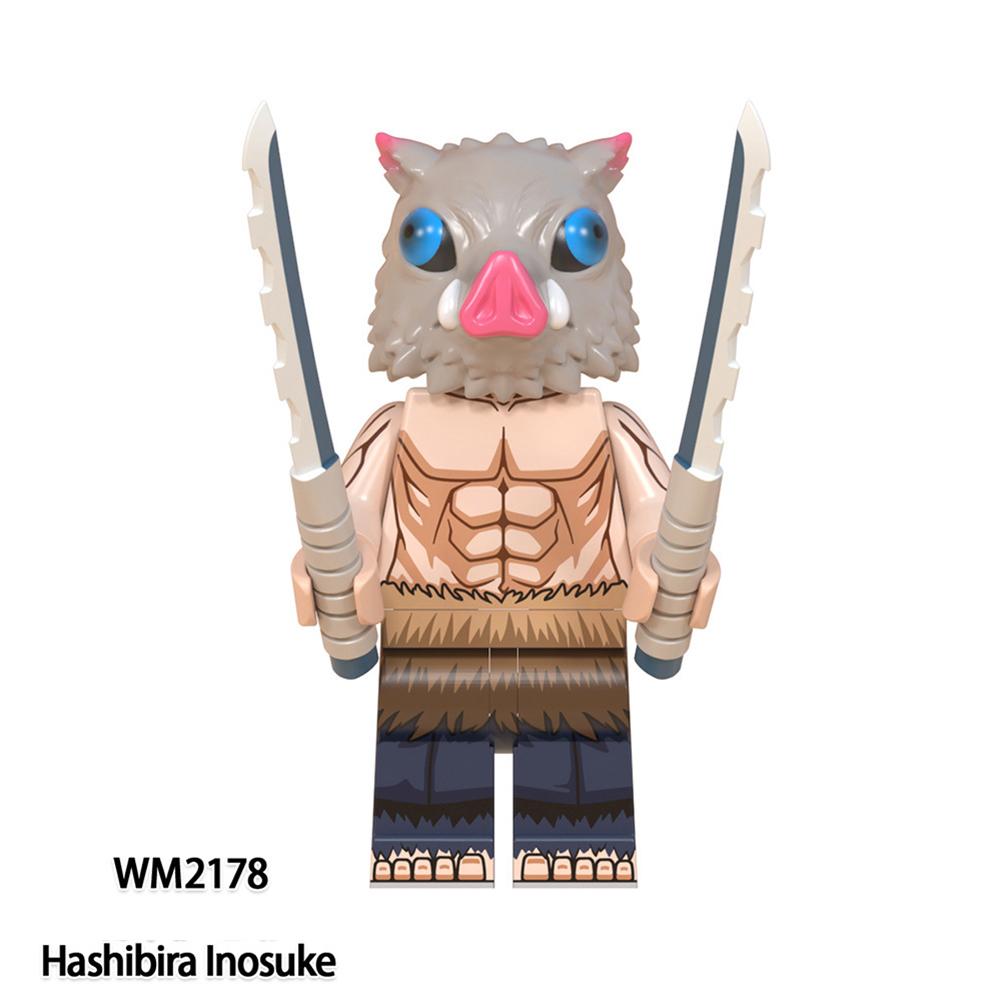 

TopLovely Demon Slayer Series Tanjiro Nezuko Inosuke Doll Building Blocks Пластиковые детские сборные игрушки #418