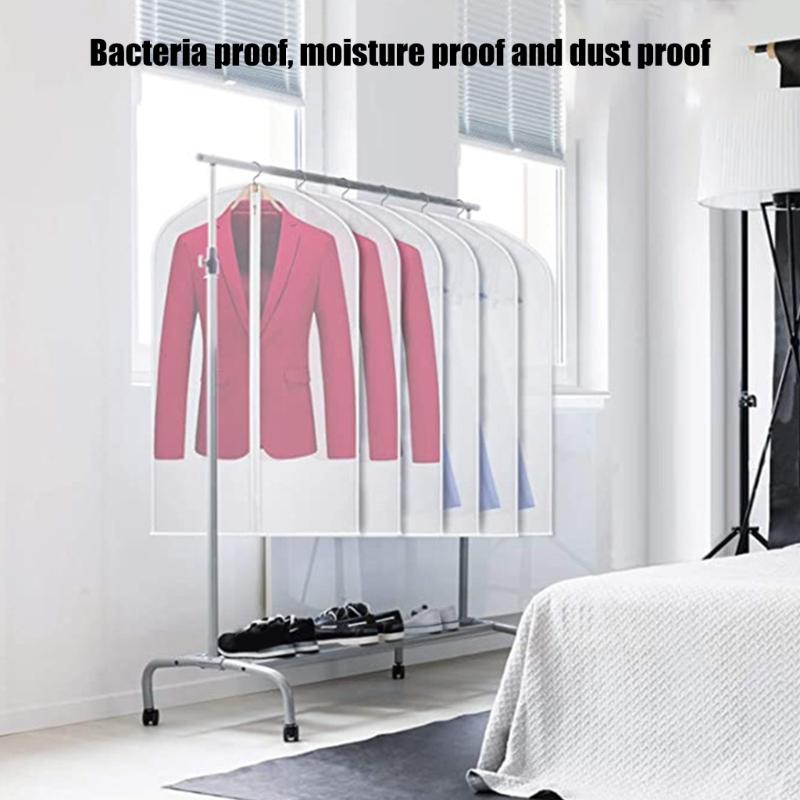 10Pcs Set Breathable Clothes Protector Bags With Zippered Convenient for Seasonal Storage of Suits and Dresses