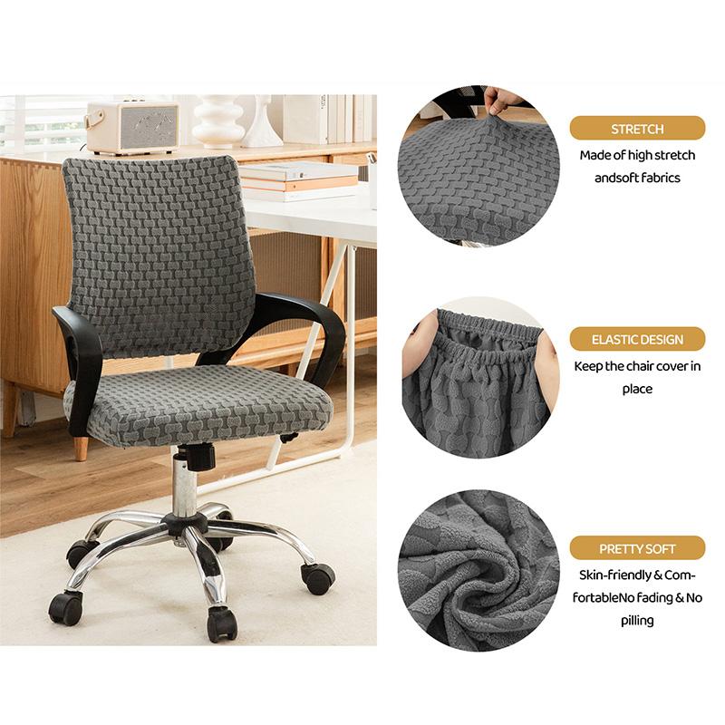 

1 шт. Раздельный чехол на сиденье Домашний текстиль Бархат Утолщенный Чехлы для офисных кресел Высокоэластичный Чехол для кресла Чехол на табурет