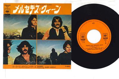 7-Zoll Schallplatte RAIDERS - Powder Blue Mercedes Queen / Golden SOPA21 CBS SONY 1972 Japan Rock Gebraucht