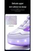 Wiederaufladbare LED Rollschuhe: Kinder- und Erwachsenen-Skates mit drehbaren Button-Rädern