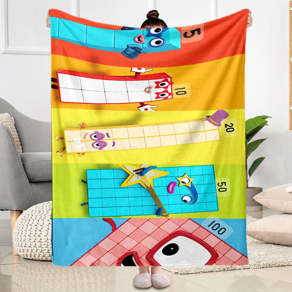 Numberblocks Blanket Soft & Cozy Suitable for Picnics Couch Bed for All Occasions Modern Style Best Holiday Gift for Friends Family