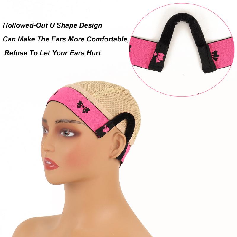 1Pcs Comfortable Lace Melt Wig Band With Ear Hanger Wig Band With Ear Protection Lace Edge Band
