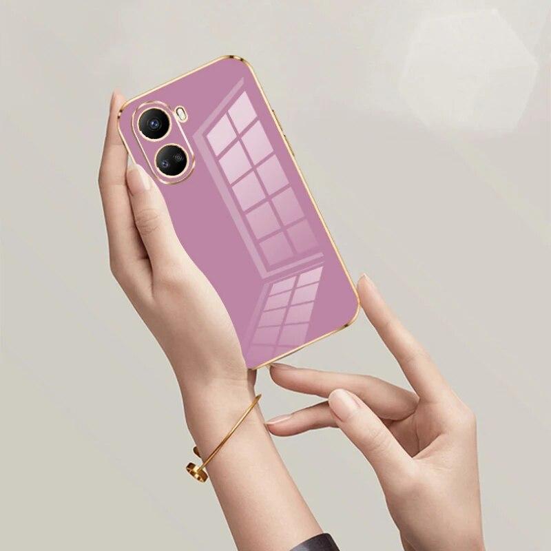 Pentru Huawei nova 10 SE Husă Huawei Nova 10se Husă pentru telefon BNE-LX1 BNE-LX3 CAZĂ NOVA10SE Husă din spate cu placare pătrată de lux antișoc