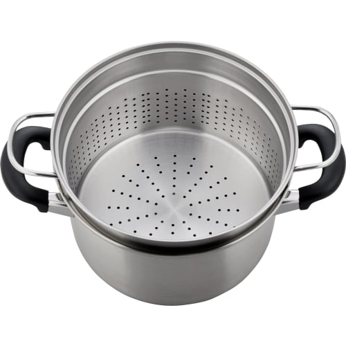 Wahei Freiz Pasta Pot, 22cm, Tsubamesan, IH Compatible, Triple-Layer Steel, EM-8126