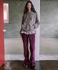 Epeueidi Corduroy Flare Pants (Burgundy)