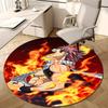 1pc Fairy Tail1 Design Printed Area Round Carpet for Bedroom Living Room Home Decor Rugs Mat Non Slip Mat Rug for Bedside