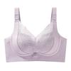 AI rotating button tightening adjustment underwear three-speed pull anti-sagging gathering shaping latex mulberry silk bra