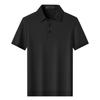 Zhuangji Men's Silk-Blend Solid Polo Shirt