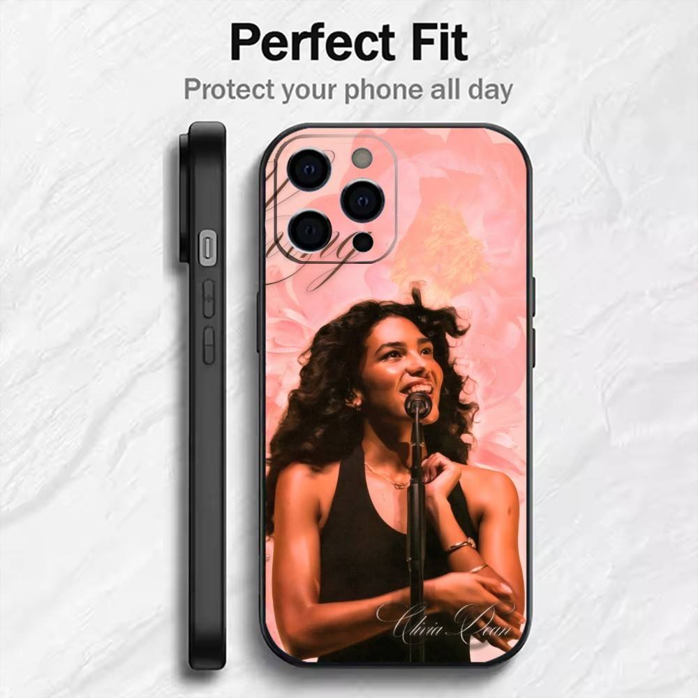 SO EASY O-Olivia D-Dean Singer Phone Case For iPhone17,16,15,14,13,12 Plus,Max Soft Silicone Black Cover