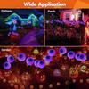 6/8 LED Spooky Eyeball Design with Glowing Green Lights Garden Halloween Decor for Lawn, Patio Outdoor Waterproof Red Lights