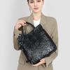 Genuine leather women's bags Genuine cowhide bags New camellia handbags Fashion large bags One shoulder oblique span bags