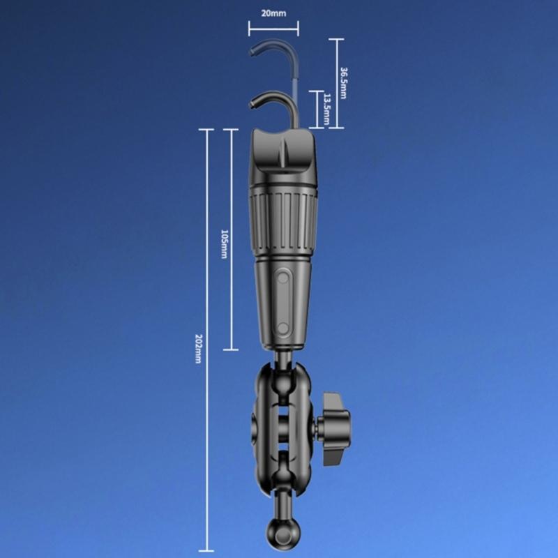 Quick Install Auto Mirror Phone Holder 17mm Ball Socket Designing For Secure Positioning & Adjustable Viewing Angle