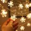 Lanito String Snowflake Warm White Garden USB Christmas Decorative Lights 20 Warm Lights, Design, LED, Indoor/Outdoor Lights, Operated, Lights, (3m,