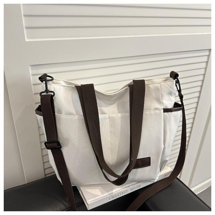New Fashi Women Canvas Crossbody Bag Large Capacity Shoulder Bags Casual Tote Comfortable and Versatile Texture Storage Bags