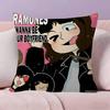 Band Punk RRamones anime Kissenbezug Dekokissen Sofa Heimdeko Hülle Kissenbezüge
