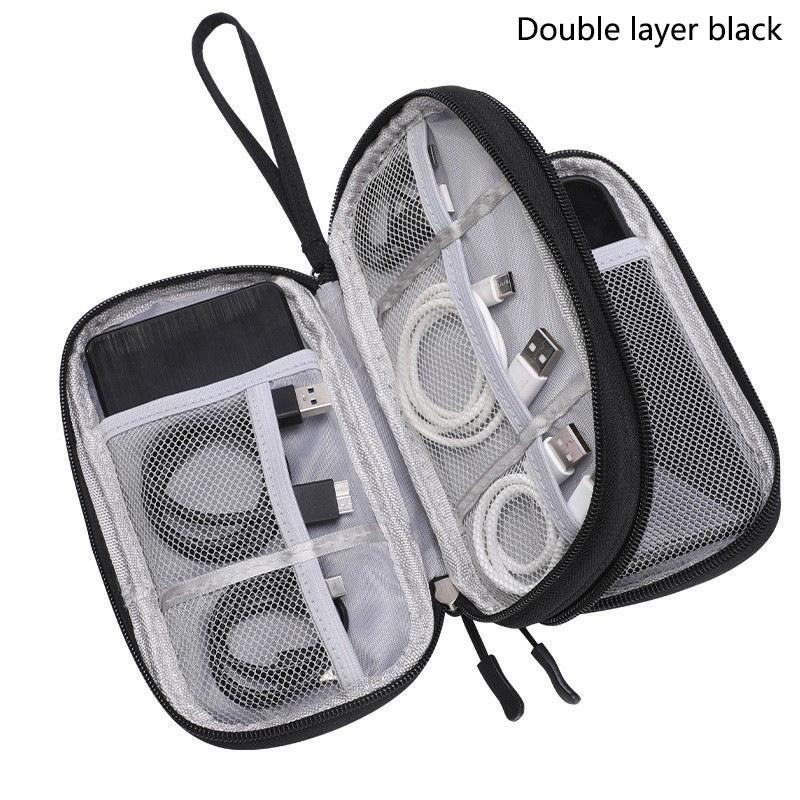 Electronic Organizer, Large Travel Cable Organizer Bag Pouch Carry Case Portable Waterproof Double Layers All-in-One Storage Bag