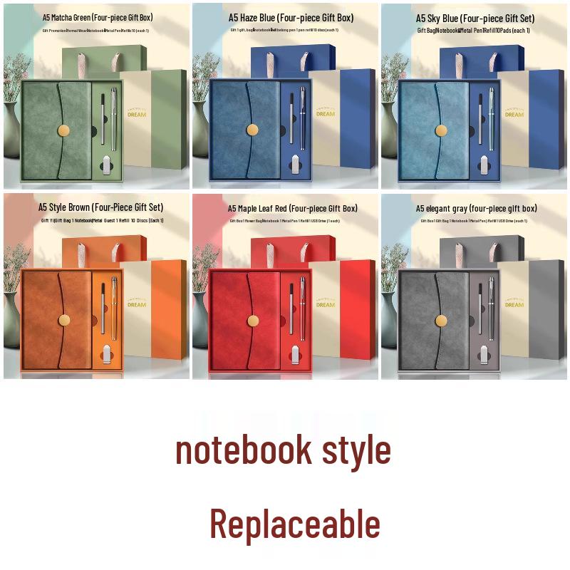 Customizable Notebooks and Notepads: A5 and B5 Stationery Sets with Printable Logo and Inner Page Options