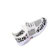 Women's casual sports shoes New leopard print round head lace-up flat bottom comfortable mesh women's shoes