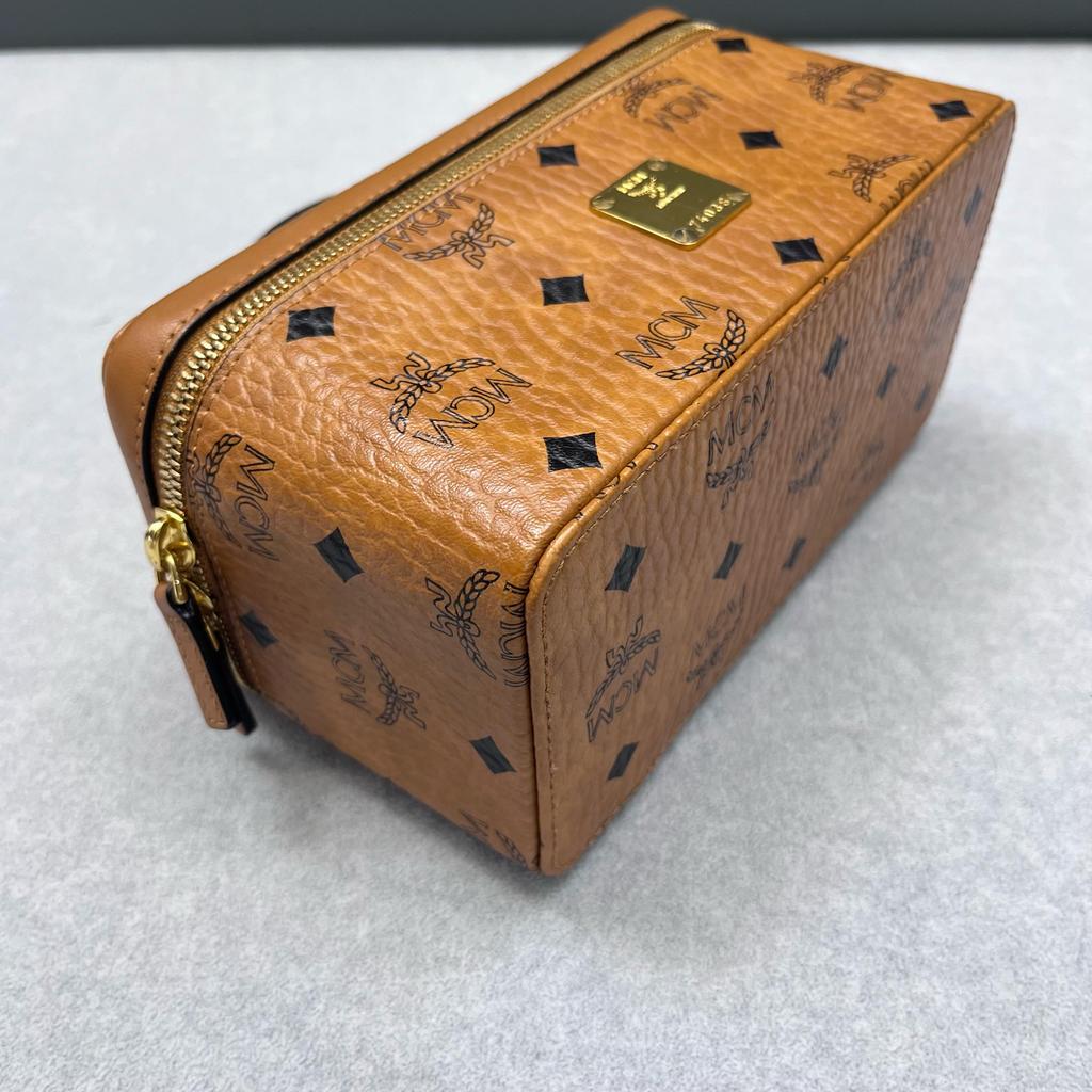 [Pre-Owned] Rockstar Visetos Monogram Detachable Shoulder Strap Leather Box Bag Cosmetic Bag Shoulder Bag Crossbody Bag Handbag - Very Good #SYEVJE