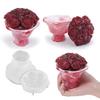 Creative Jewelry Organizers And Candy Storage Silicone Mold With Lid 3d Bouquet Jewelry Holder Mold For Home Decorations