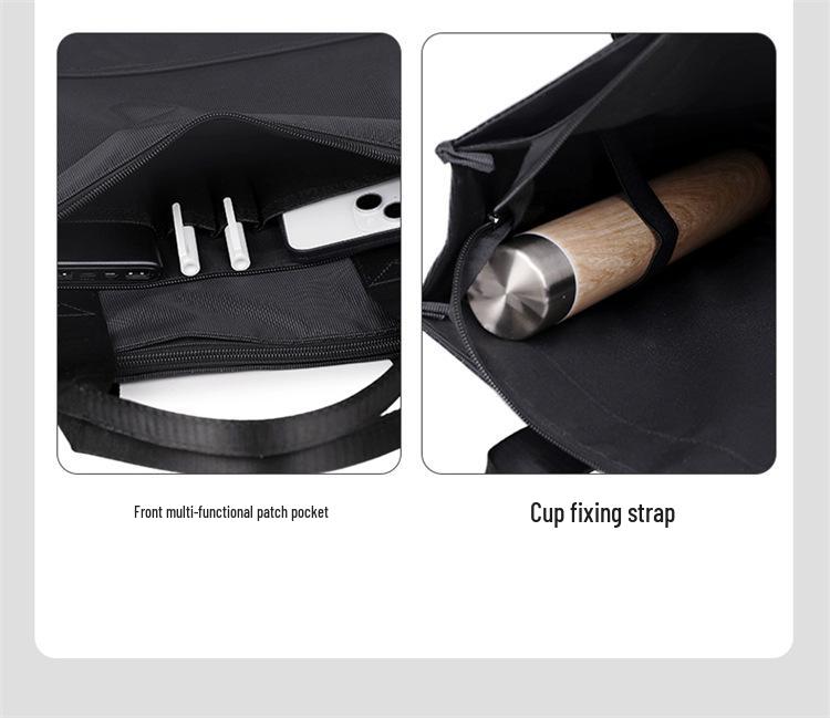 Unisex Business Briefcase - Large A4 Document & Textbook Handbag