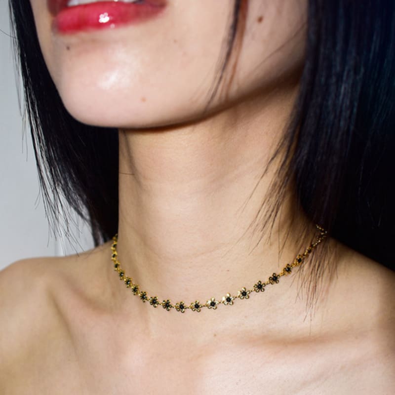 Usite GOLD BLUMENKETTE (GOLD & SCHWARZ)