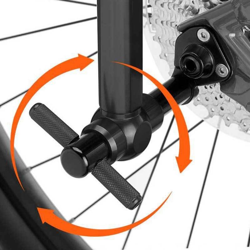 Aluminum Bicycles Derailleurs Hanger Alignment Tool With 360 Degree Rotations For Precise Rear Wheel Adjustment