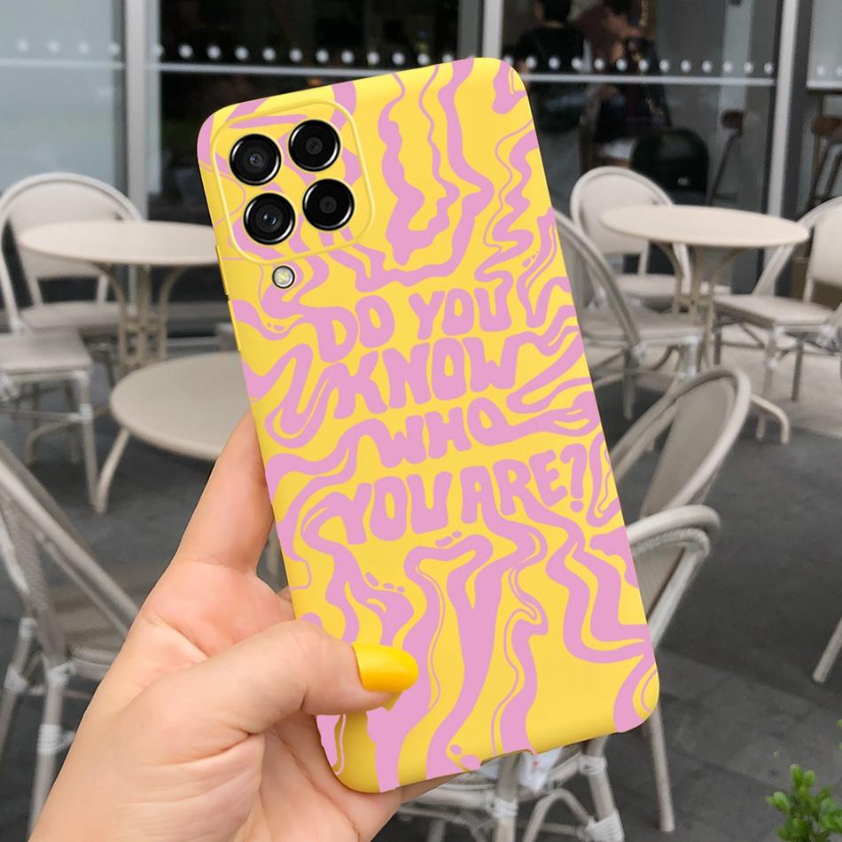 For Samsung Galaxy M53 Phone Case Fashion Cute Pattern Macaroon Silicone Soft Cases For Samsung M53 M33 M22 4G 5G Back Cover