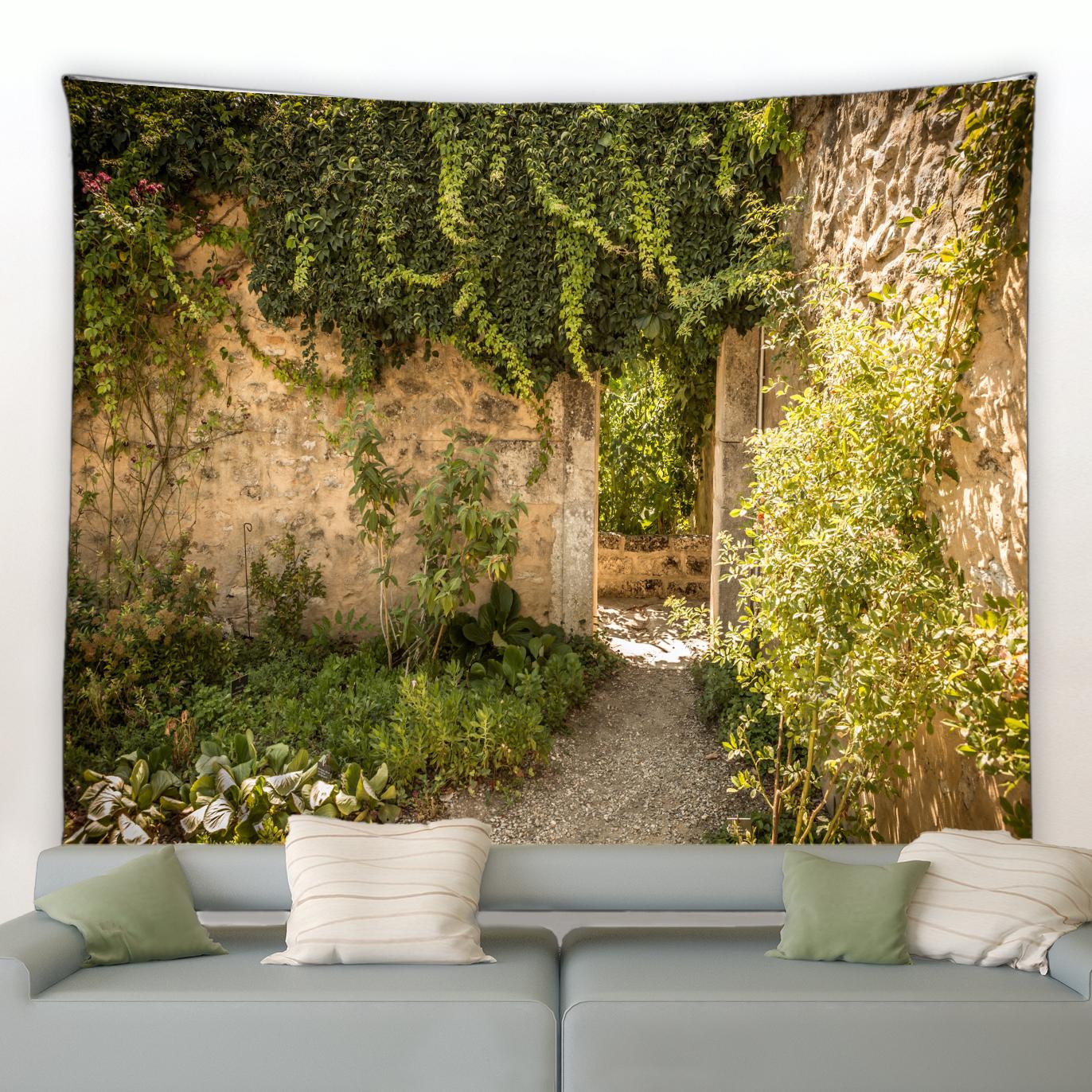 

Солнечный свет горящий виноградный гобелен в богемном стиле, украшение для гостиной, гобелен, стикер на стену, украшение, настенный тканевый гобелен 230x180cm