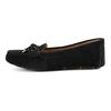 Ansley Schleife Glimmer Slip-On Bequeme flache Schuhe Damenschuhe Schwarz 1112284W-BLK