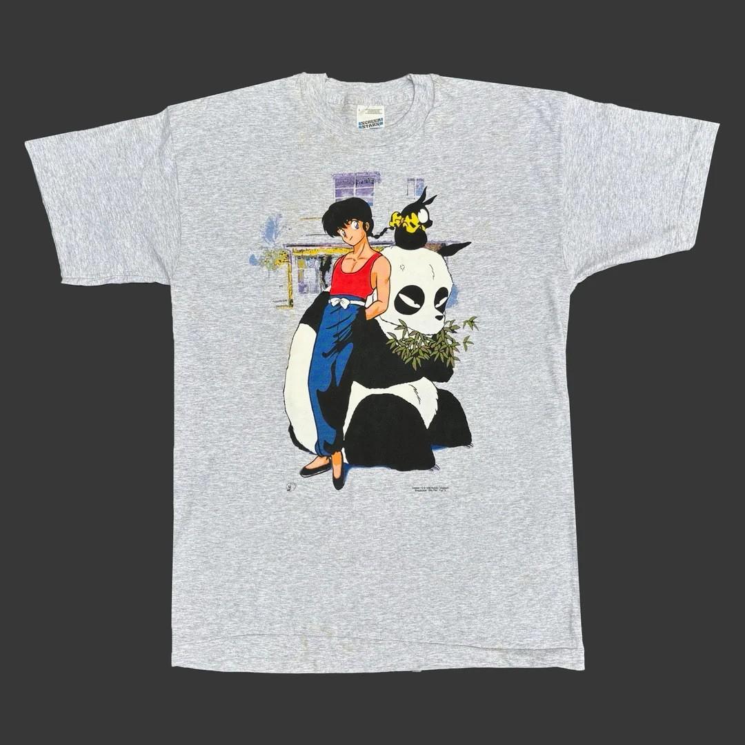 Ranma 1/2 1998 98 90s Vintage Anime Animation Manga Japan Panda Rare Unisex T-Shirt XXXL