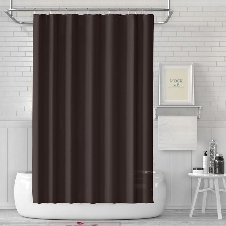 3D-Druck PEVA Volltonfarbe Transparent/Halbtransparent Verdickter wasserdichter schimmelresistenter Duschvorhang für Badezimmerbadewanne