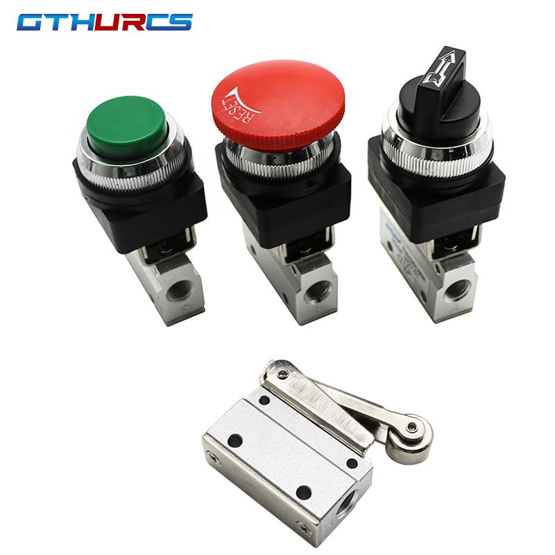 Pneumatic Mechanical Valve MOV-01 MOV-02 MOV-03 03A Valve Air Switch Control Valve Quick Push Button MOV Ventilation Valves 4