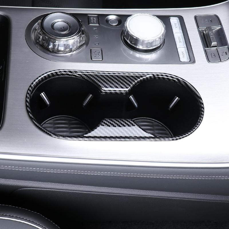 For Genesis GV70 2025 Left-Hand Drive ABS Central Control Panel Water Cup Fram Trim Cover Car Accessories